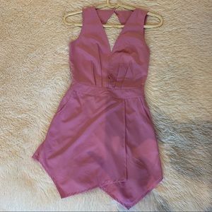 Pink Backless Romper